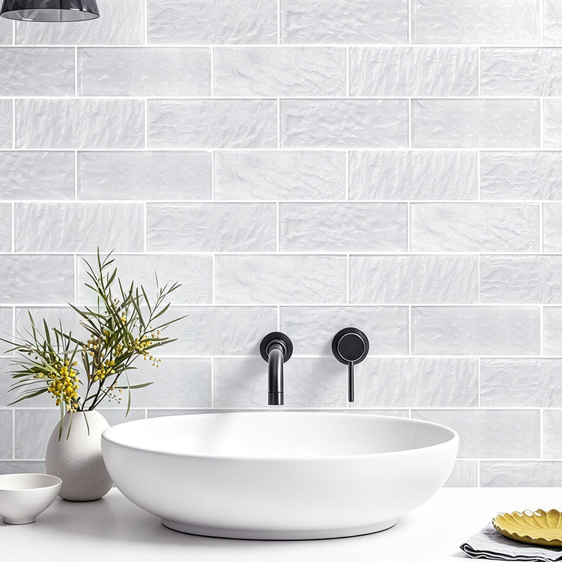 Frost 3-in x 8-in Glass Wall Tile(1.33sq. ft/Box)