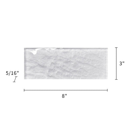 Frost Glass Wall Tile - Sample (Product Shown is Full Size)