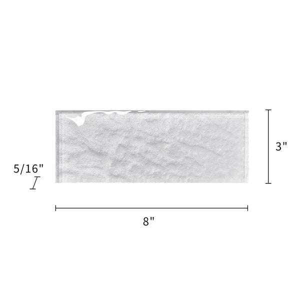 Frost 3-in x 8-in Glass Wall Tile(1.33sq. ft/Box)
