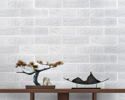 Frost 4-in x 12-in Glass Wall Tile( 13.3 sq. ft. /Box )