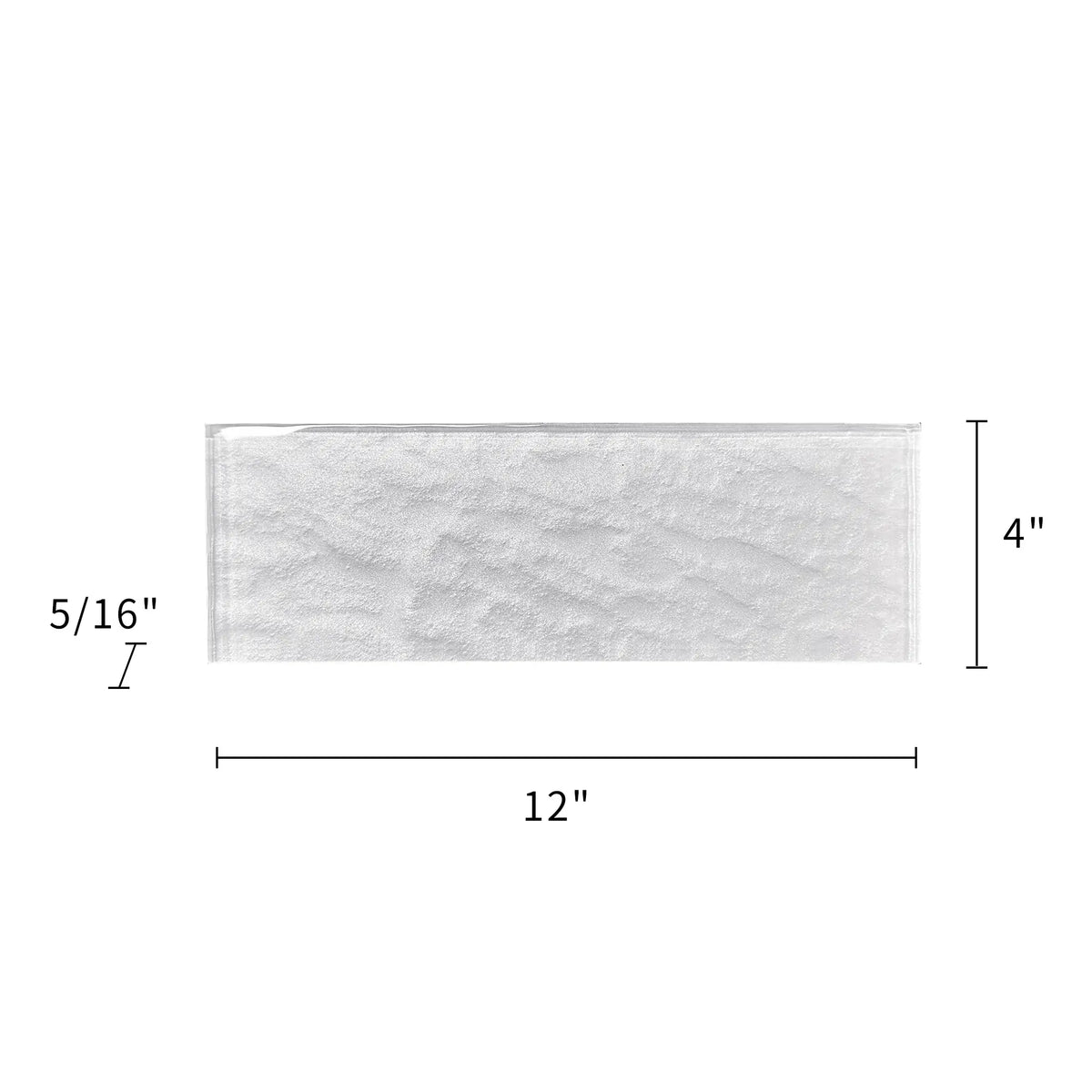 Frost Glass Wall Tile - Sample (Product Shown is Full Size)