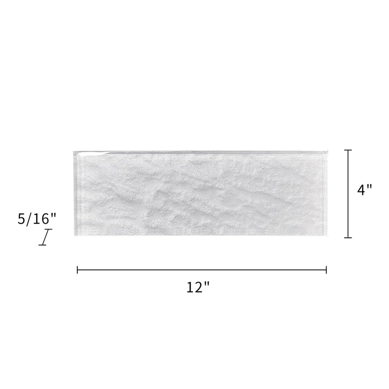 Frost Glass Wall Tile - Sample (Product Shown is Full Size)