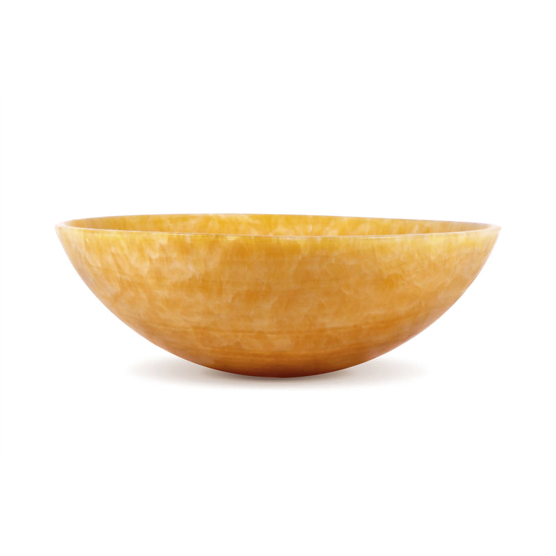 17 Inch Round Bowl Onyx Pineapple Marble Bathroom Artistic Vessel Sink