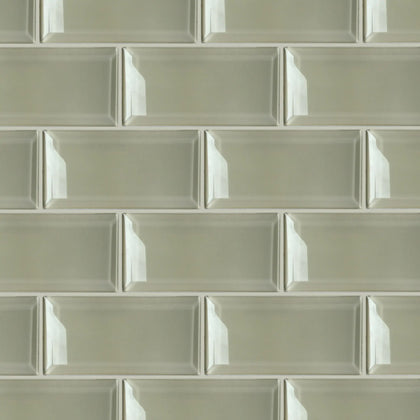 Bevel Nude Glass Wall Tile - Sample (Product Shown is Full Size)