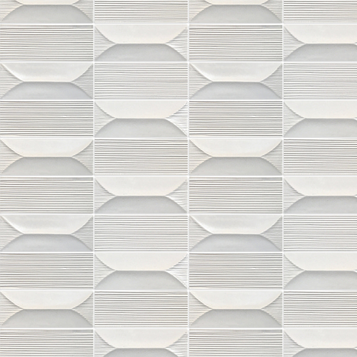 Technical drawing of Abstract Cream Porcelain Mosaic Tile – 3D texture tile with dimensions and usage specs