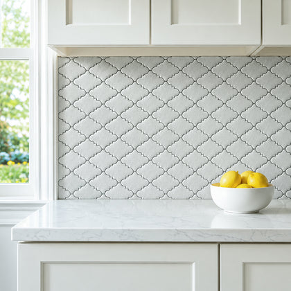 Blanco Crackled 10-in x 12-in Porcelain Mosaic Tile( 8.3 sq. ft. /Box )