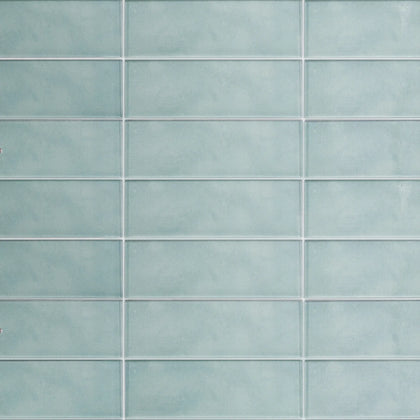 Light Blue Glass Tile - Sample (Product Shown is Full Size)