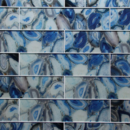 Inkjet Geode Glass Tile - Sample (Product Shown is Full Size)