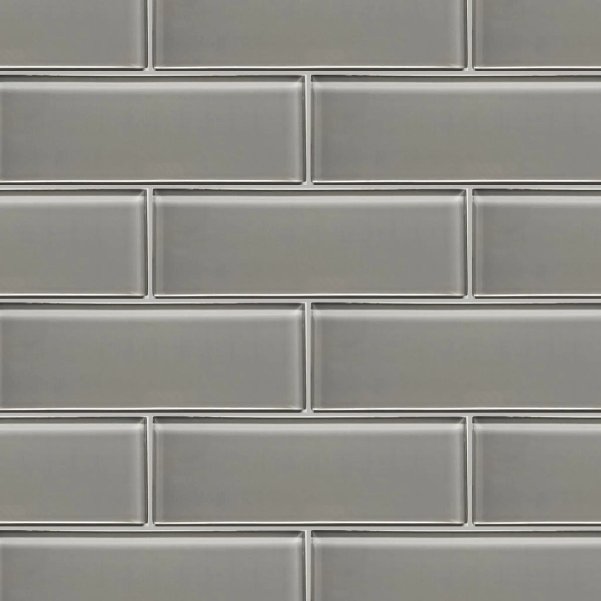 Ice Gray Glass Tile - Sample (Product Shown is Full Size)