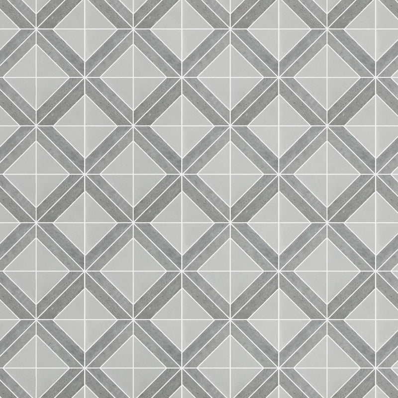Rubik Cube Pattern 12-in x 12-in Marble Mosaic Floor and Wall Tile( 5 sq. ft. /Box )