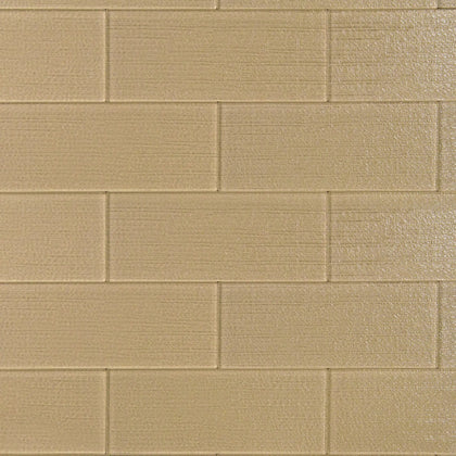 Linen Beige 3-in x 8-in Glass Wall Tiles( 1.33 sq. ft. /Box )