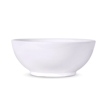 15 Inch Round Modern White Ceramic Bathroom Vessel Sink with Overflow
