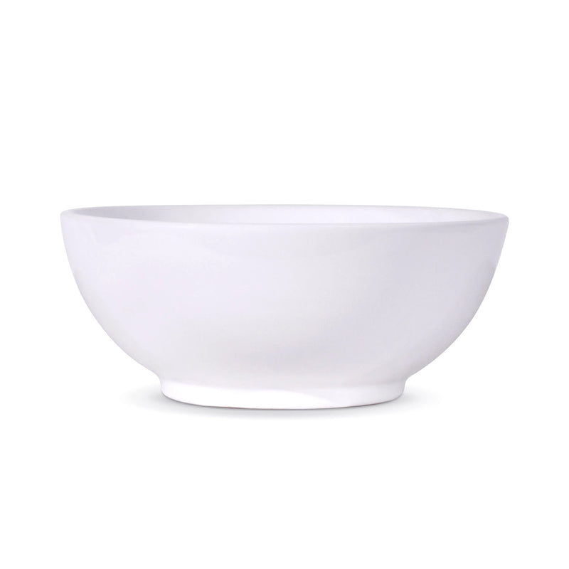 15 Inch Round Modern White Ceramic Bathroom Vessel Sink with Overflow