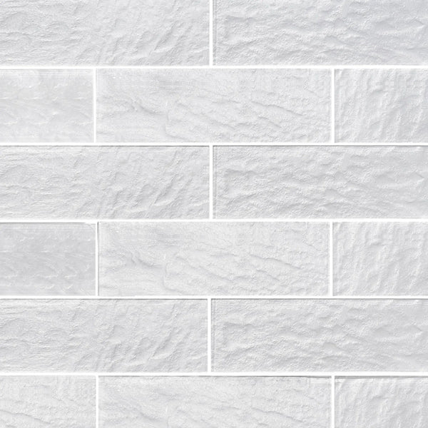 Frost 4-in x 12-in Glass Wall Tile( 13.3 sq. ft. /Box )
