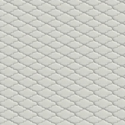 Display board featuring Blanco Crackled Mosaic Tiles – arranged to highlight the glossy finish and crackle pattern