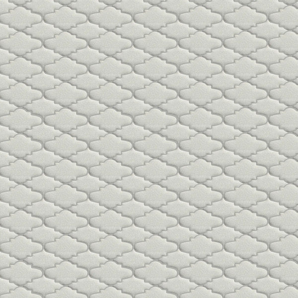 Display board featuring Blanco Crackled Mosaic Tiles – arranged to highlight the glossy finish and crackle pattern