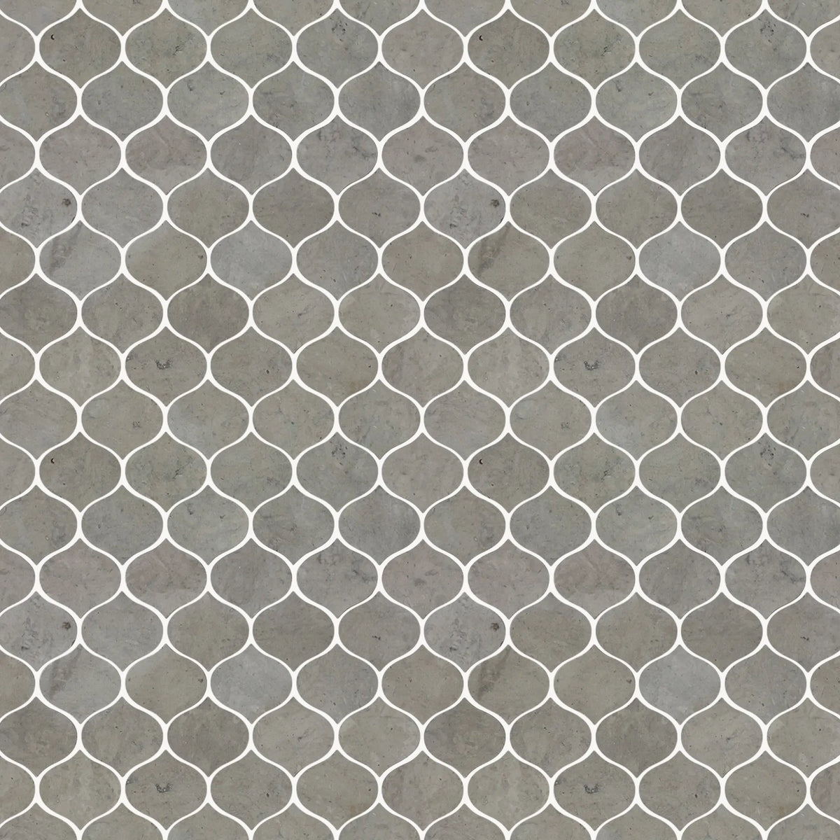 Dark Gray Droplet Marble 12-in x 11-in Mosaic Floor and Wall Tile( 4.6 sq. ft. /Box )