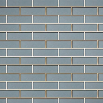 Dark Blue Glass Mosaic with Silver Trim 12-in x 12-in Glass Mosaic Wall Tile( 10 sq. ft. /Box )