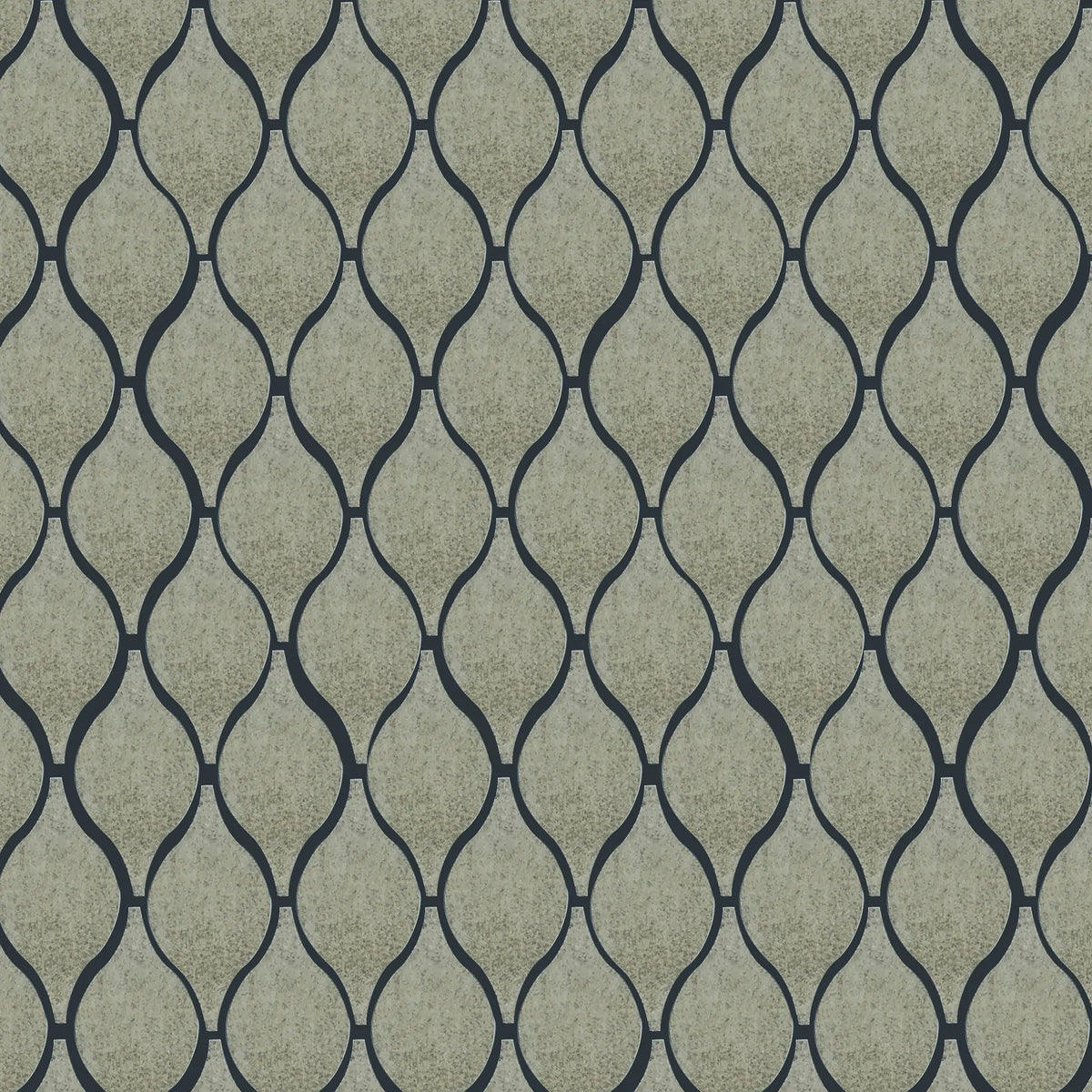 Soft Harmony Feathers Antique Mirror Glass Mosaic Wall Tile - Sample (Product Shown is Full Size)