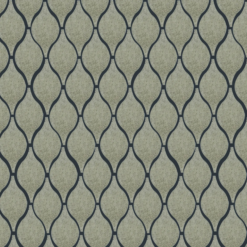 Soft Harmony Feathers Antique Mirror Glass Mosaic Wall Tile - Sample (Product Shown is Full Size)
