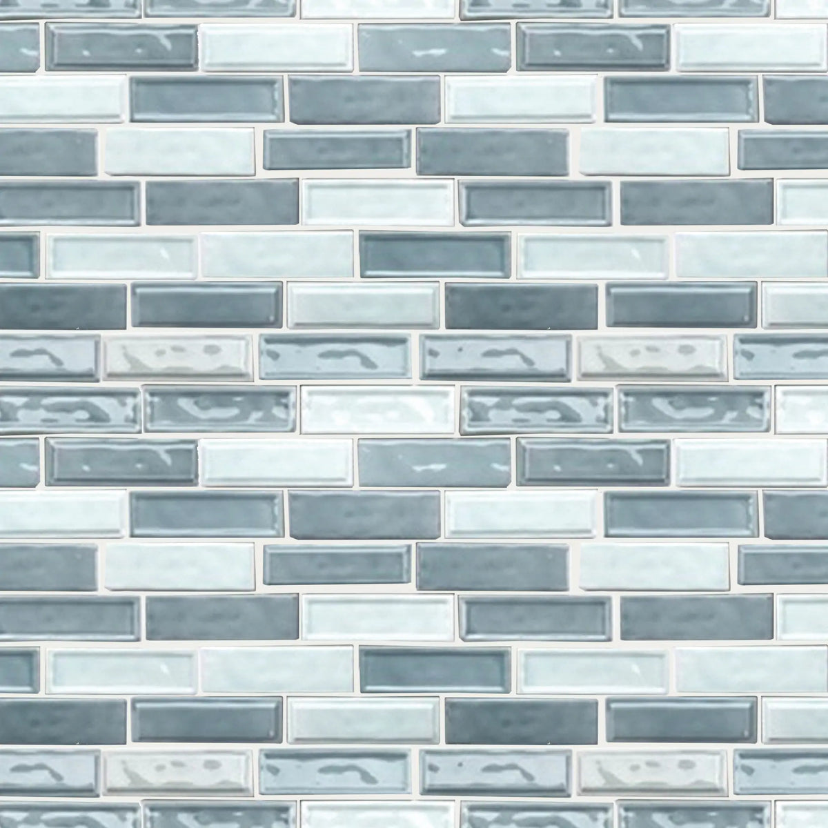 Linear Two Toned 12-in x 12-in Ceramic Mosaic Wall Tile( 10 sq. ft. /Box )