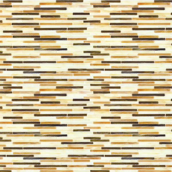 Natural Weave Random Strip Glass Mix 12-in x 13-in Glass Mosaic Wall Tile( 21.6 sq. ft. /Box )