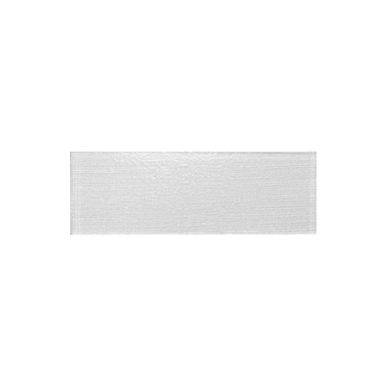 Single 3x8 inch Linen Ice Glass Wall Tile – translucent glass tile with linen texture, 0.17 sq. ft per piece.