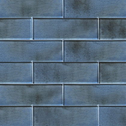 Dark Blue Glass Tile - Sample (Product Shown is Full Size)