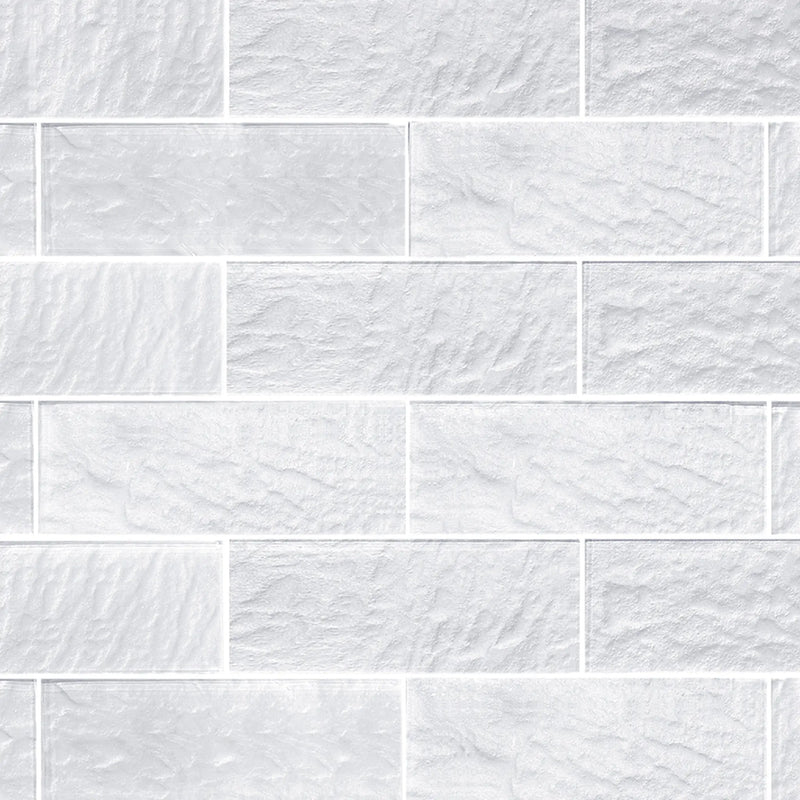 Frost 3-in x 8-in Glass Wall Tile(1.33sq. ft/Box)