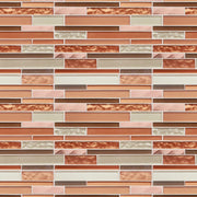 Sunset Ridge 12-in x 12-in Glass Mosaic Wall Tile( 10 sq. ft. /Box )