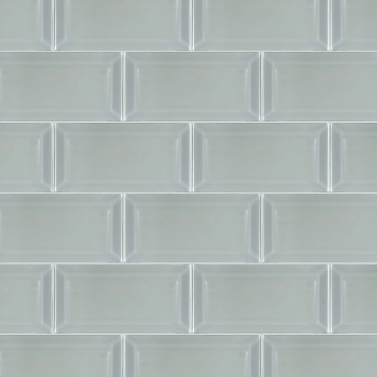 Bevel Ice Block Glass Wall Tile - Sample (Product Shown is Full Size)