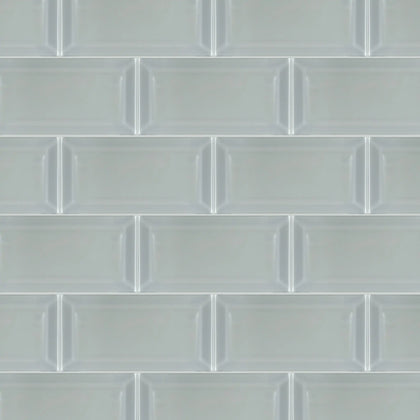 Bevel Ice Block Glass Wall Tile - Sample (Product Shown is Full Size)