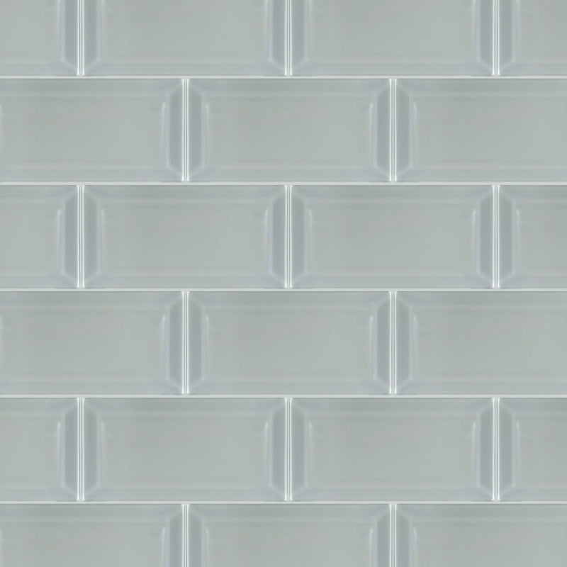 Bevel Ice Block Glass Wall Tile - Sample (Product Shown is Full Size)