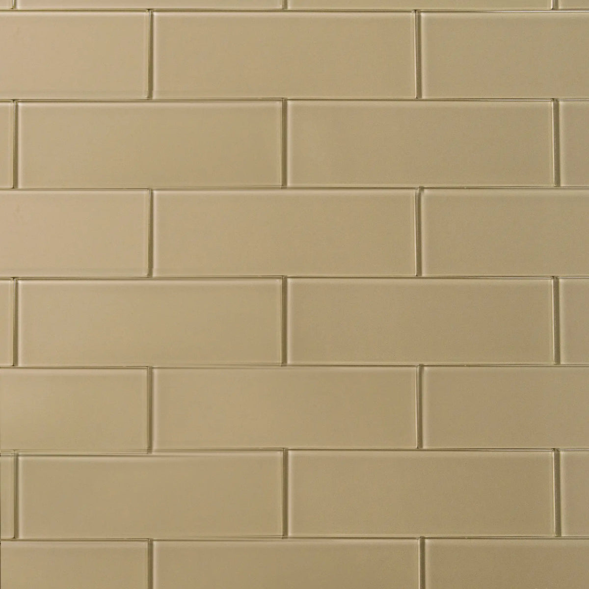 Nude Block Glass Wall Tiles - Sample (Product Shown is Full Size)