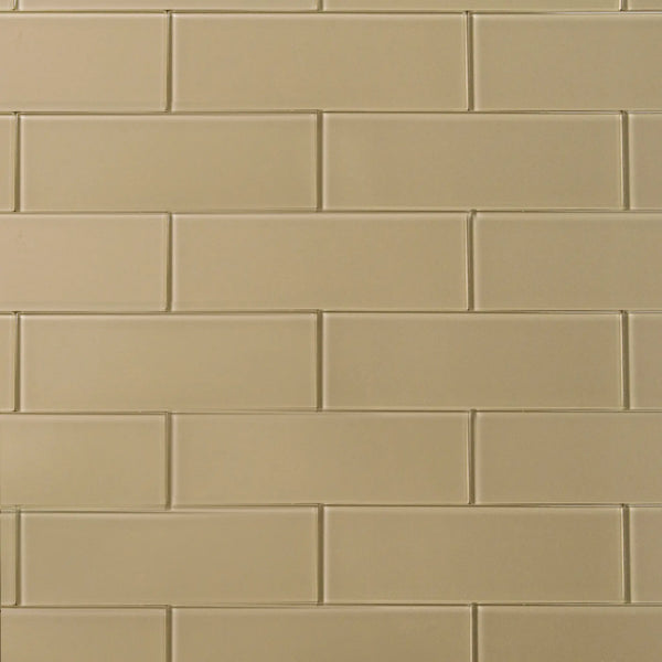 Nude Block 3-in x 6-in Glass Wall Tiles( 4.16 sq. ft. /Box )