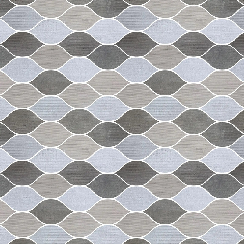 Soft Harmony Feathers 11-1/2-in x 12-in Mixed Marble Mosaic Wall Tile( 4.8 sq. ft. /Box )
