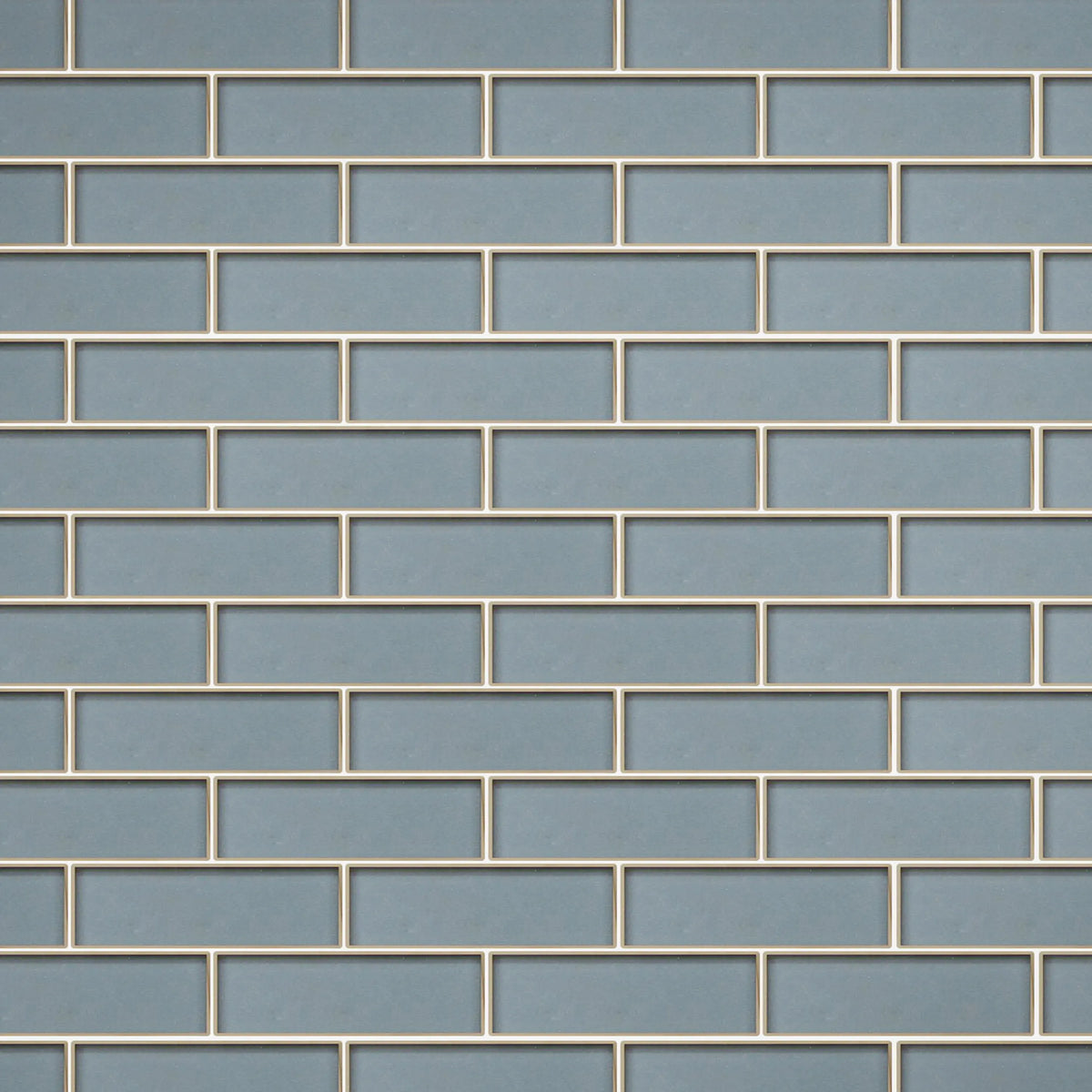 Dark Blue Glass Mosaic with Silver Trim 12-in x 12-in Glass Mosaic Wall Tile( 10 sq. ft. /Box )