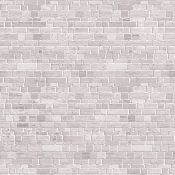 Wooden White Multi-Square 12-in x 12-in Honed Marble Mosaic Wall Tile( 5 sq. ft. /Box )