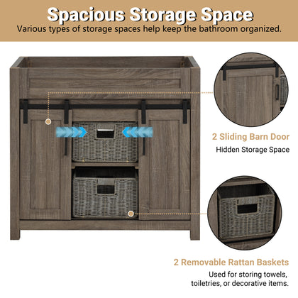 Dolly Farm Barn 48" Vanity Without Top