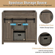 Dolly Farm Barn 36" Vanity without Top