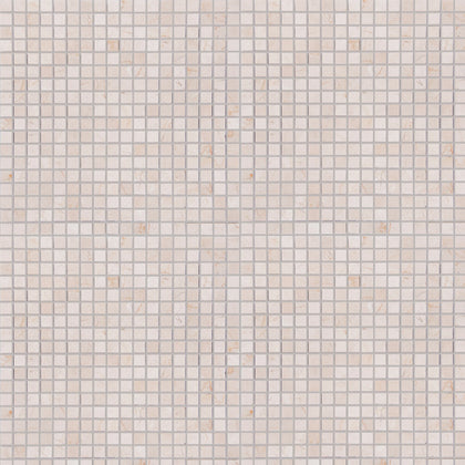Cream Marfil 12-in x 12-in Polished Mosaic Floor and Wall Tile( 5 sq. ft. /Box )