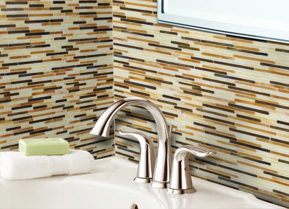 Natural Weave Random Strip Glass Mix 12-in x 13-in Glass Mosaic Wall Tile( 21.6 sq. ft. /Box )