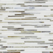 Silver Weave Random Strip Glass Mix 12-in x 12-in Glass Mosaic Wall Tile( 20 sq. ft. /Box )