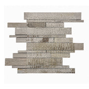 Athens Gray Random Strip 12-in x 12-in Honed Mosaic Wall Tile( 5 sq. ft. /Box )