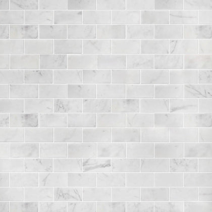 Calacatta 12-in x 12-in Polished Marble Mosaic Floor and Wall Tile( 5 sq. ft. /Box )