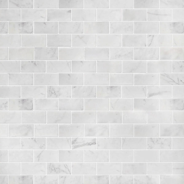 Calacatta 12-in x 12-in Polished Marble Mosaic Floor and Wall Tile( 5 sq. ft. /Box )