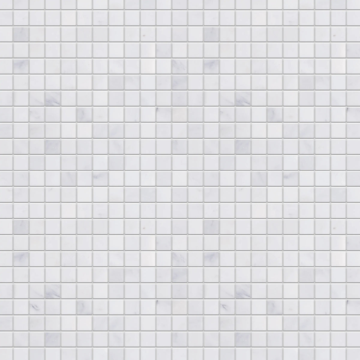 1-in Oriental White 12-in x 12-in Honed Marble Mosaic Floor and Wall Tile( 5 sq. ft. /Box )