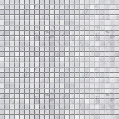 Carrara White 12-in x 12-in Polished Marble Mosaic Floor and Wall Tile( 5 sq. ft. /Box )