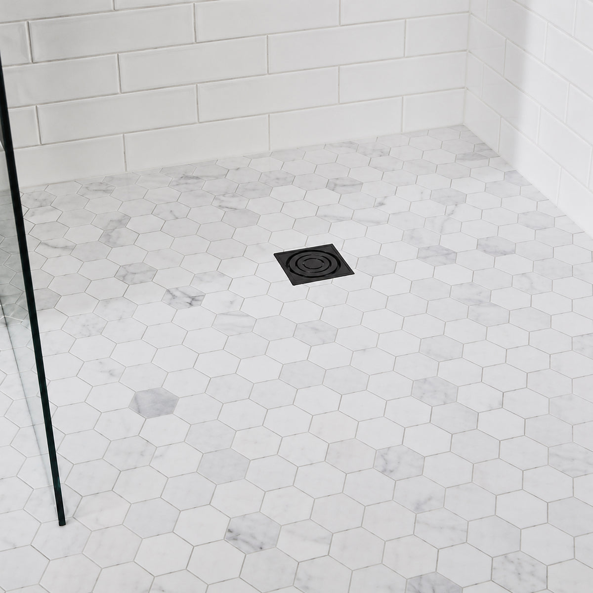 2-in Carrara White Hexagon 12-in x 12-in Polished Marble Mosaic Floor and Wall Tile( 5 sq. ft. /Box )