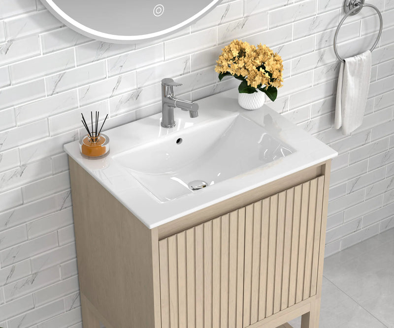Mena 24" Single Vanity With Porcelain Top